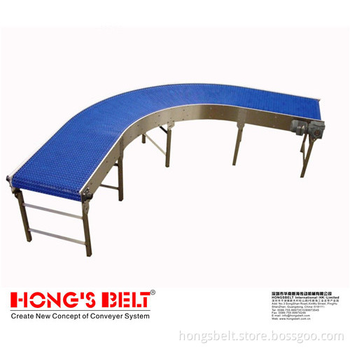 The Curved Light-Duty Modular Conveyor Belt (HS-500B)